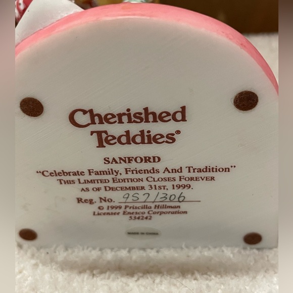 Cherished Teddies Santa Series Sanford Limited Edition - Picture 9 of 16